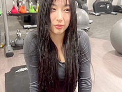 Cute Asian Girl At Gym Tricks Guy Into Nutting During No Nut November