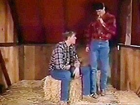 Cute Farm Hand gets his Ass Plowed by Hot Hung Cowboy