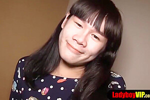 Cute Ladyboy With A Hairy Cock Gets Bareback Banged - Pretty Face