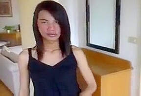 Cute asian ladyboy in solo pleasure