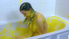 Cute in vanilla pudding