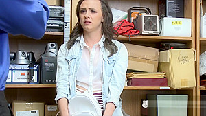 Cute shoplifter teen 18+ Alex More has to give a lot of pleasure to the horny officer