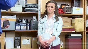 Cute shoplifter teen 18+ Alex More has to give a lot of pleasure to the horny officer
