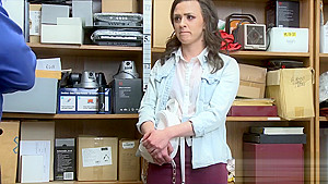 Cute shoplifter teen 18+ Alex More has to give a lot of pleasure to the horny officer