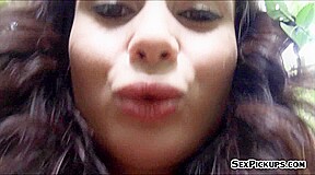 Czech slut Aurelly Rebel got fucked in the woods for money