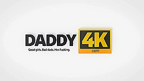 DADDY4K  Old man seduces his Step sons girlfriend for sex on the table