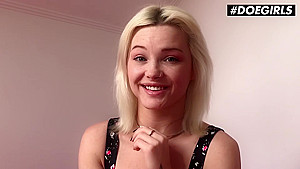 DOEGIRLS - Zazie Skymm - Solo Pussy Fingering With Horny Blonde teen 18+