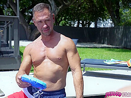Damn, I didn't know my stepdad was packing like this