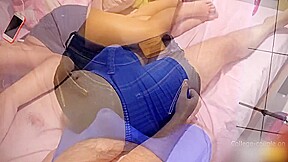 Dancing And Dry Humping In Jeans Shorts, Cum In Pants Handjob In Bed