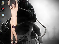Desktop Striptease Skinny Dancer