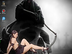 Desktop Striptease Skinny Dancer