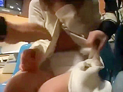 Diaper girl in public having sex