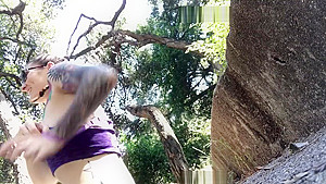 Dont Get Caught Fucking In The Woods Cumshot in the Forest