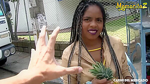 Ebony Latina Colombiana Babe Likes It Rough - Ana Ebano