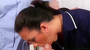 English cfnm nurses tugging and sucking sub