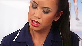 English cfnm nurses tugging and sucking sub