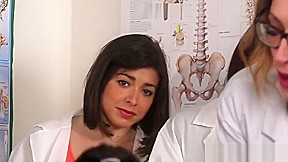English cfnm nurses tugging and sucking sub