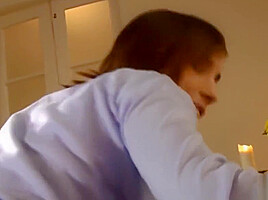 European babe riding and sucking seniors dick