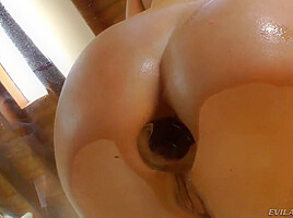 Examines Her Anus