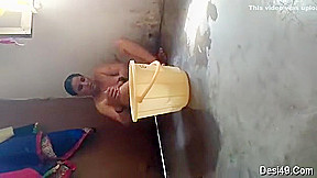 Exclusive- Indian Wife Bathing Capture By Hubby