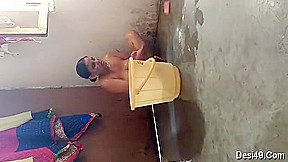 Exclusive- Indian Wife Bathing Capture By Hubby