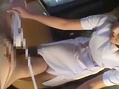 Exotic Japanese model Anna Kaneshiro in Crazy Nurse, POV JAV scene