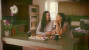 Face cumshot porn video featuring Ariana Marie and Marley Brinx
