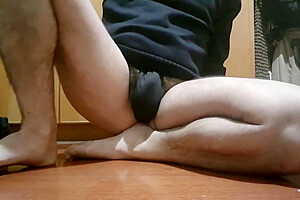 Femboy Masturbate Ass With Feet
