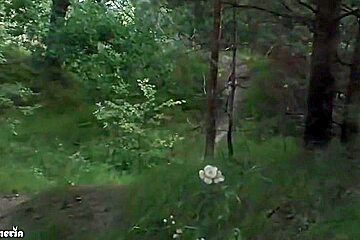 Femfoxfury - My Slutty Girlfriend Walks In The Park Naked And Jerks My Dick