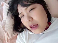 Fetching buxomy asian teenage girl Mayu Kawai is making dude cum