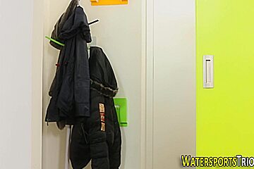 Fetish slut cum and pee