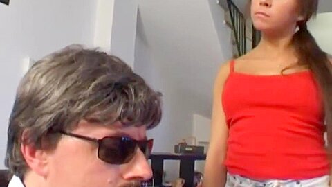 Filthy teen 18+ Fucks Gramps After Cock Sucking