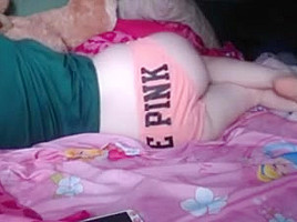 Fingering pussy till orgasm in panties