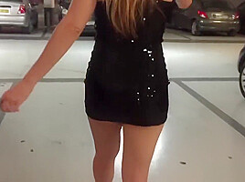Flashing My Body Naked In A Public Parking