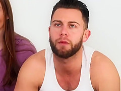 Football fan teens 18+ fucked by a friend in a threesome