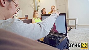 Foursome With A Twist 11 Min With Lina Leps, Kami Yammy And Carolina Sun