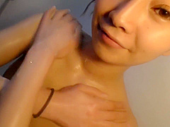 Free Premium Video Shower And Blowjob Of A Tall Slender Beauty With A Boyfriend