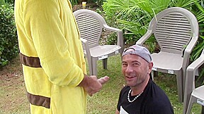 French Step daddy Fucked Bareback For Fun By Twink Crossdressed - HumliationAndSpanking
