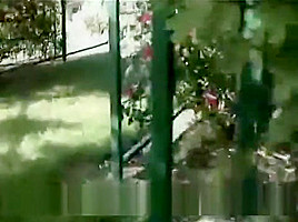French outdoor anal and pussy sex