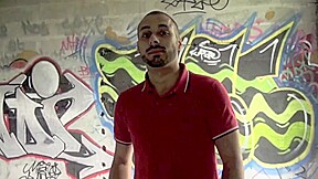 French twink fucked in jockstrap by Arab bear XXL cock with closed face in exhib outdoor - CrunchBoy
