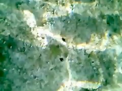 Ful naked nude MILF under the water with hairy pussy