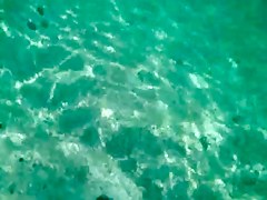 Ful naked nude MILF under the water with hairy pussy