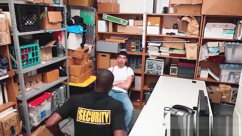 Gay guy was escorted to the backroom by the LP officer