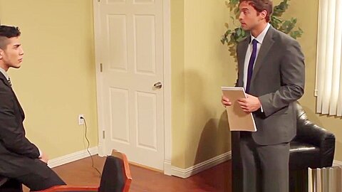 Gay officesex hunk sucks and fucks