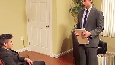 Gay officesex hunk sucks and fucks