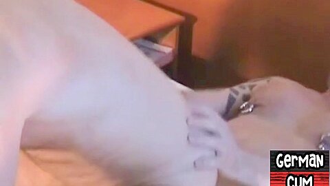 German amateur DILF facial jizzed by BFs cock after anal
