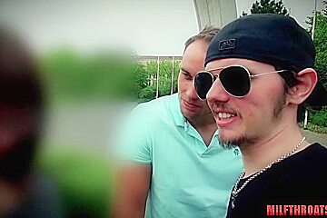 German milf ass fucking and cumshot