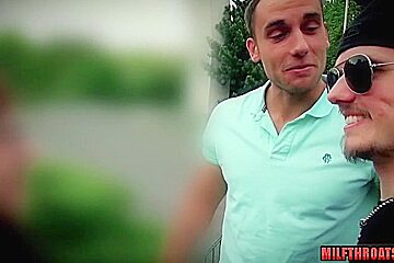 German milf ass fucking and cumshot