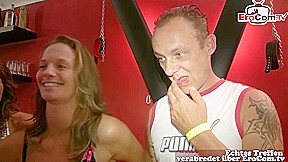 German sex party in the swinger club with partner swap and wives
