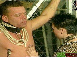 German short hair BDSM Mistress punish slave guy